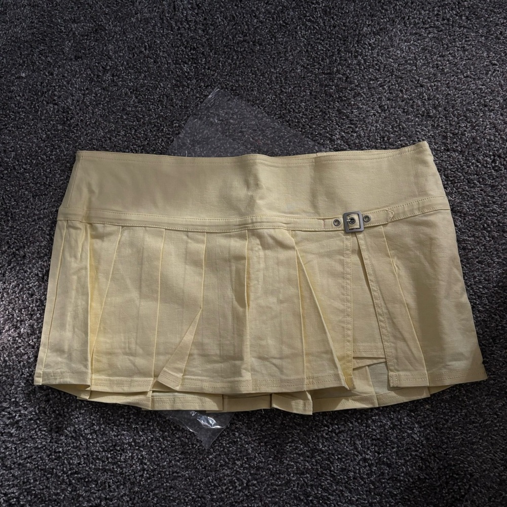 Urban Outfitters Yellow Buckle Skort